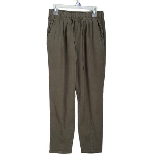 NWT Staccato Junior Drawstring Pull-On Tencel Khaki tapered Pants Size L - Picture 1 of 12